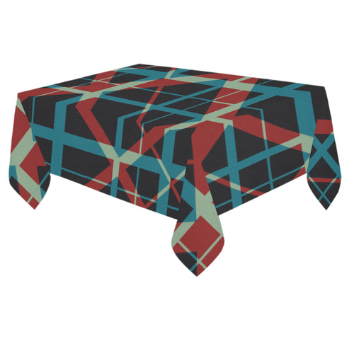 Plaid I Cotton Linen Tablecloth 60"x 84"