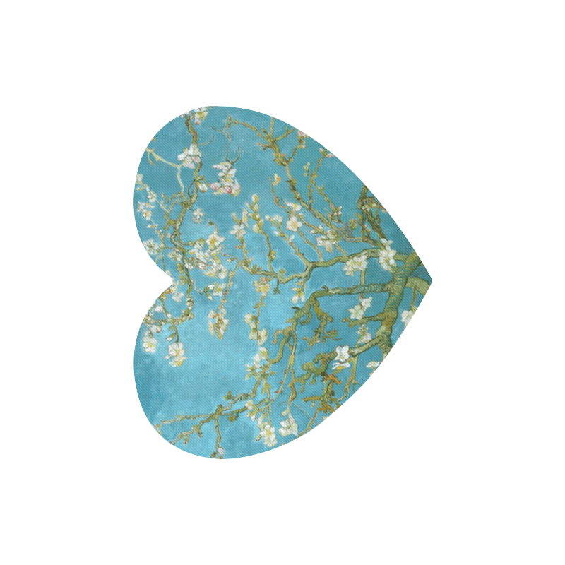 Vincent Van Gogh Blossoming Almond Tree Heart-shaped Mousepad