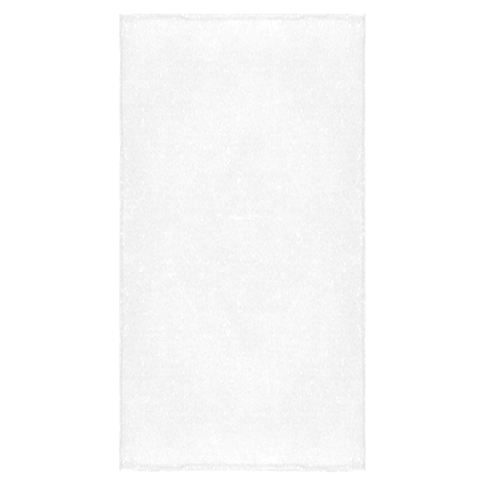 Narrow White Flat Stripes Pattern Bath Towel 30"x56"