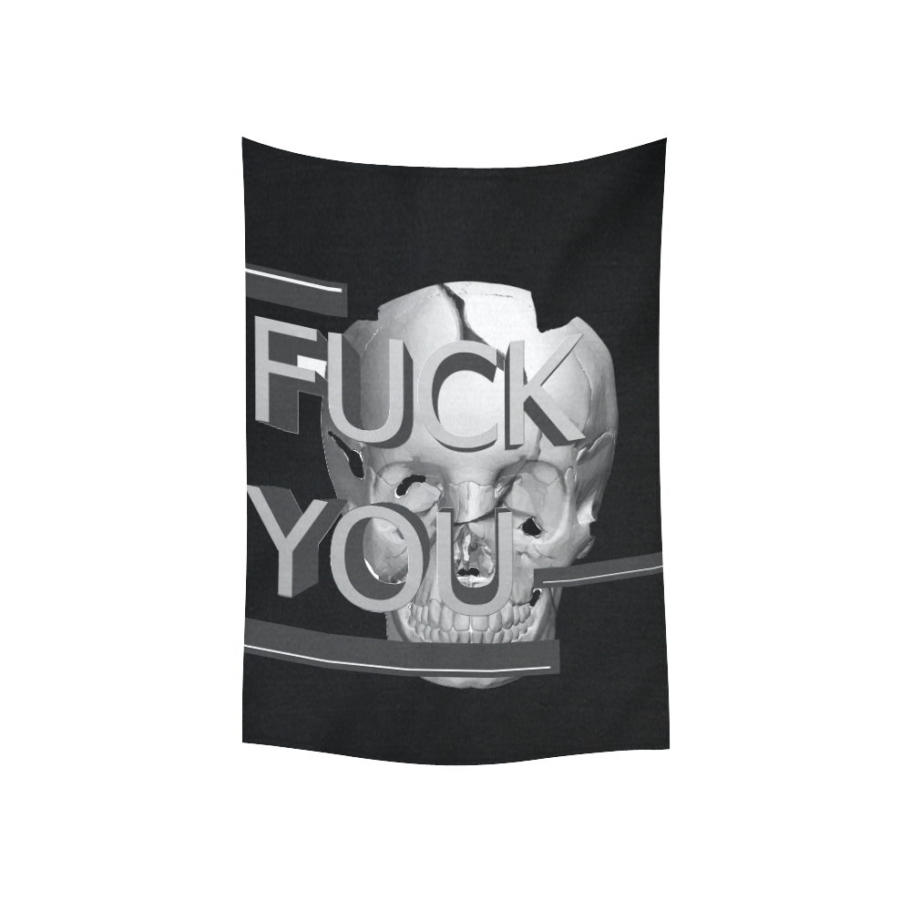 Fuck You Cotton Linen Wall Tapestry 40"x 60"