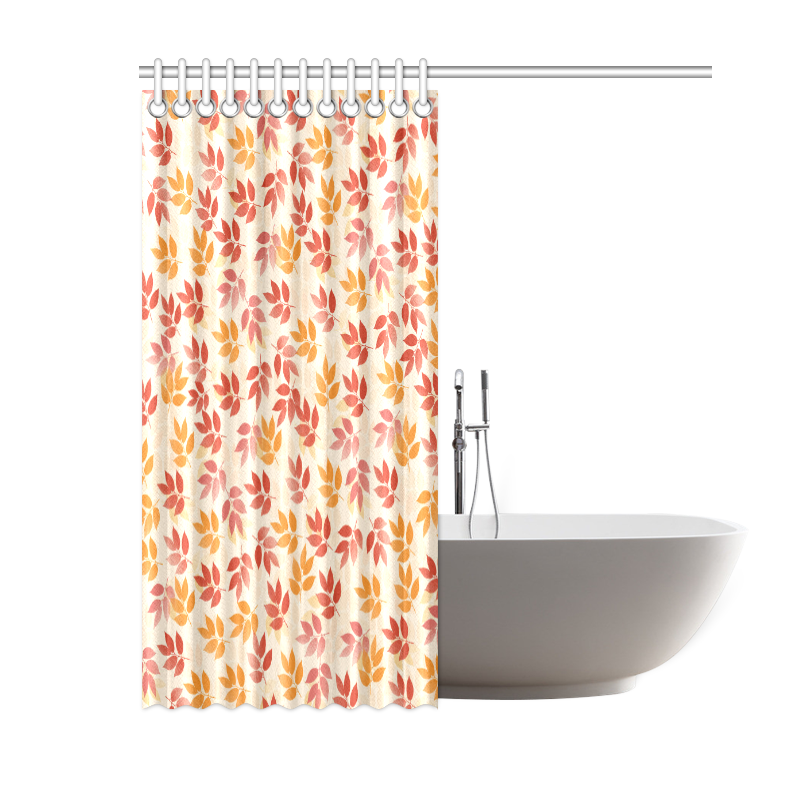 autumn leaves pattern Shower Curtain 60"x72"