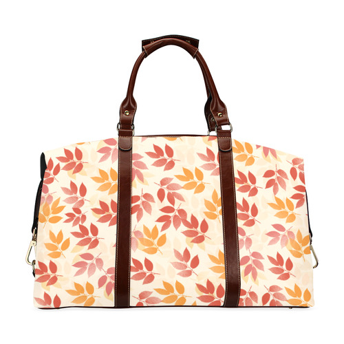 autumn leaves pattern Classic Travel Bag (Model 1643) Remake