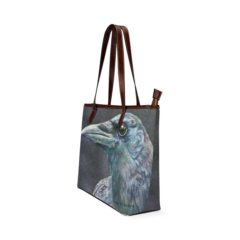 I Love Crows Shoulder Tote Bag (Model 1646)