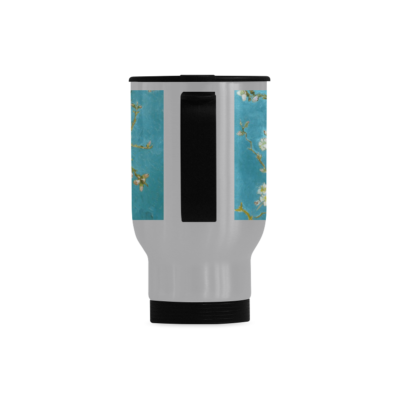 Vincent Van Gogh Blossoming Almond Tree Travel Mug (Silver) (14 Oz)