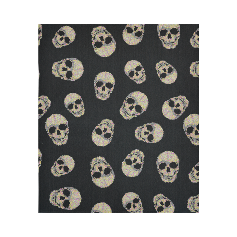 The Living Skull Cotton Linen Wall Tapestry 51"x 60"
