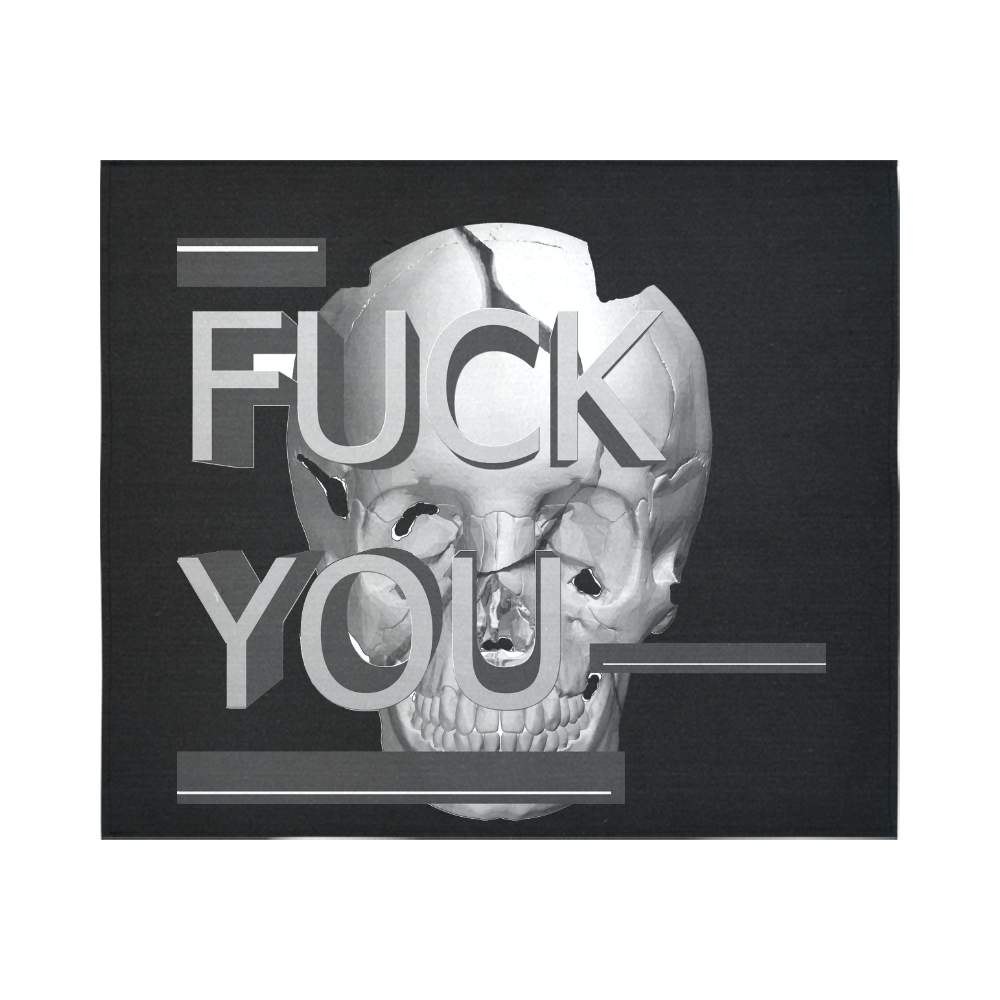 Fuck You Cotton Linen Wall Tapestry 60"x 51"
