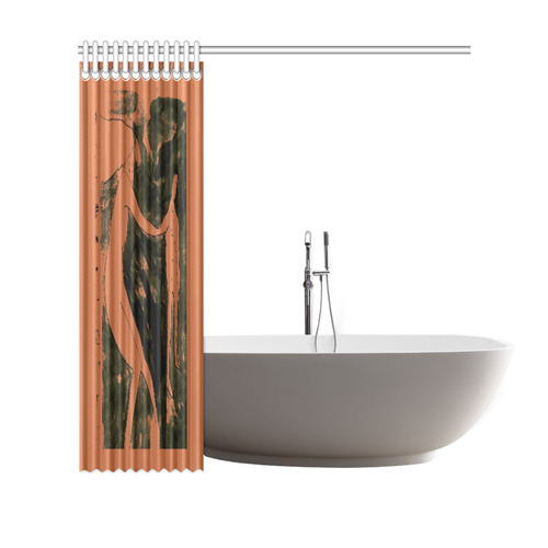 boceto courtine brown Shower Curtain 69"x70"