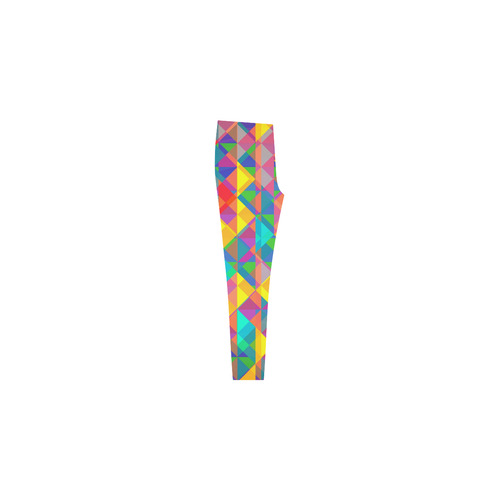 Colorful Abstract Christmas New Year Celebration Cassandra Women's Leggings (Model L01)