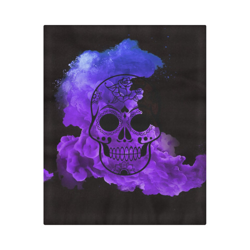 smoky skull Duvet Cover 86"x70" ( All-over-print)