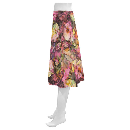 flora 2 Mnemosyne Women's Crepe Skirt (Model D16)