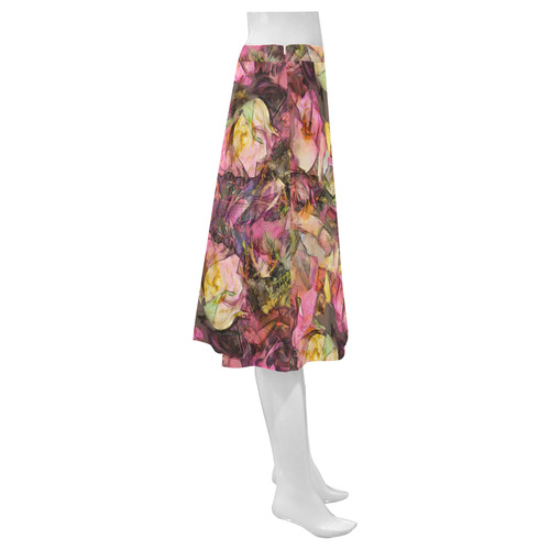 flora 2 Mnemosyne Women's Crepe Skirt (Model D16)