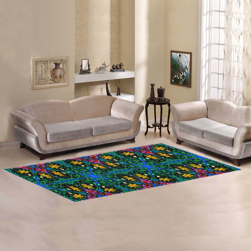 0054f1 Area Rug 9'6''x3'3''