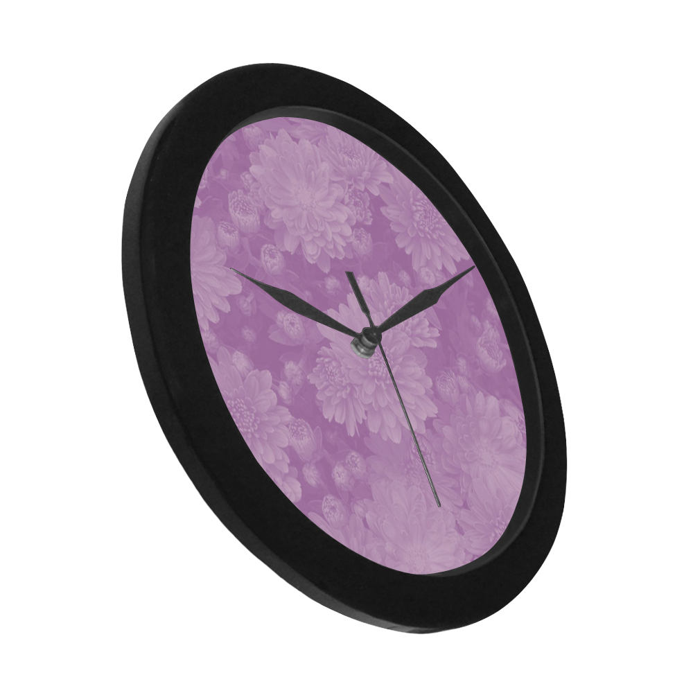 soft floral dreams A Circular Plastic Wall clock