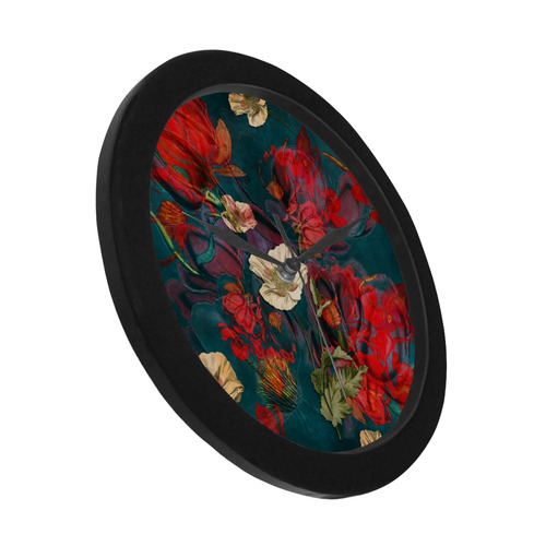 flora 3 Circular Plastic Wall clock