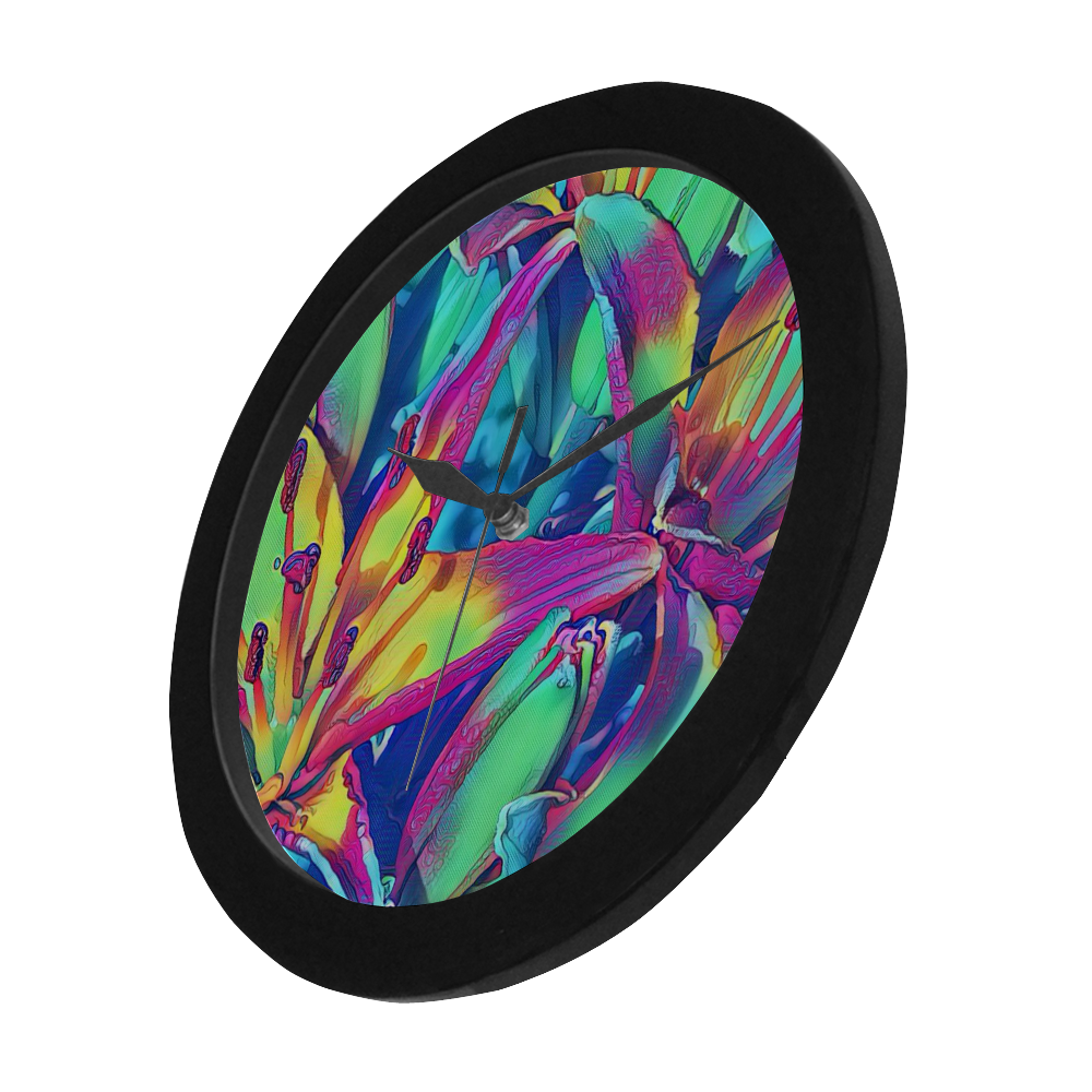 Floral ArtStudio 1016A Circular Plastic Wall clock