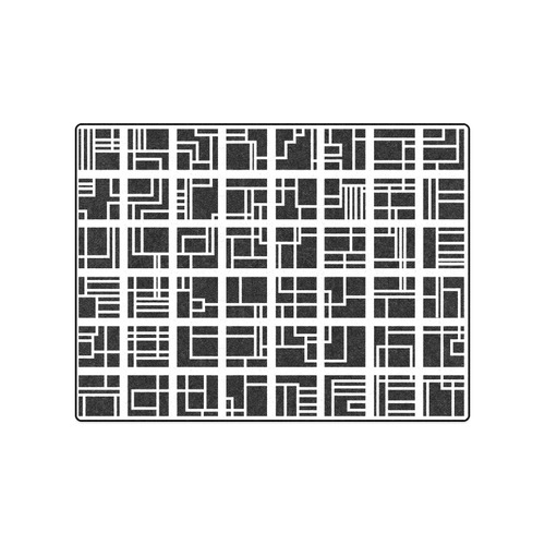 Lines and Squares Blanket 50"x60"