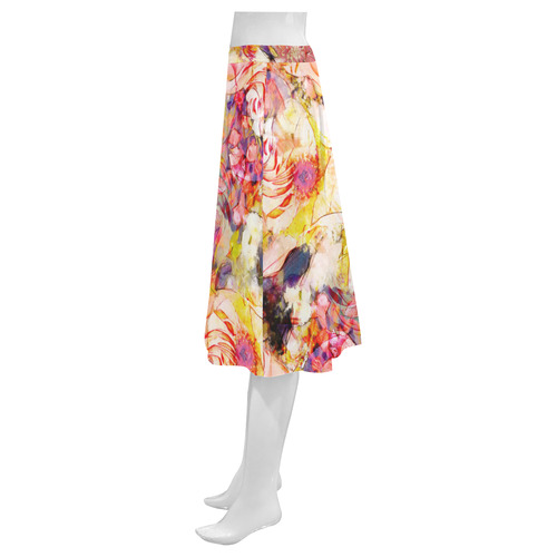 flora 5 Mnemosyne Women's Crepe Skirt (Model D16)