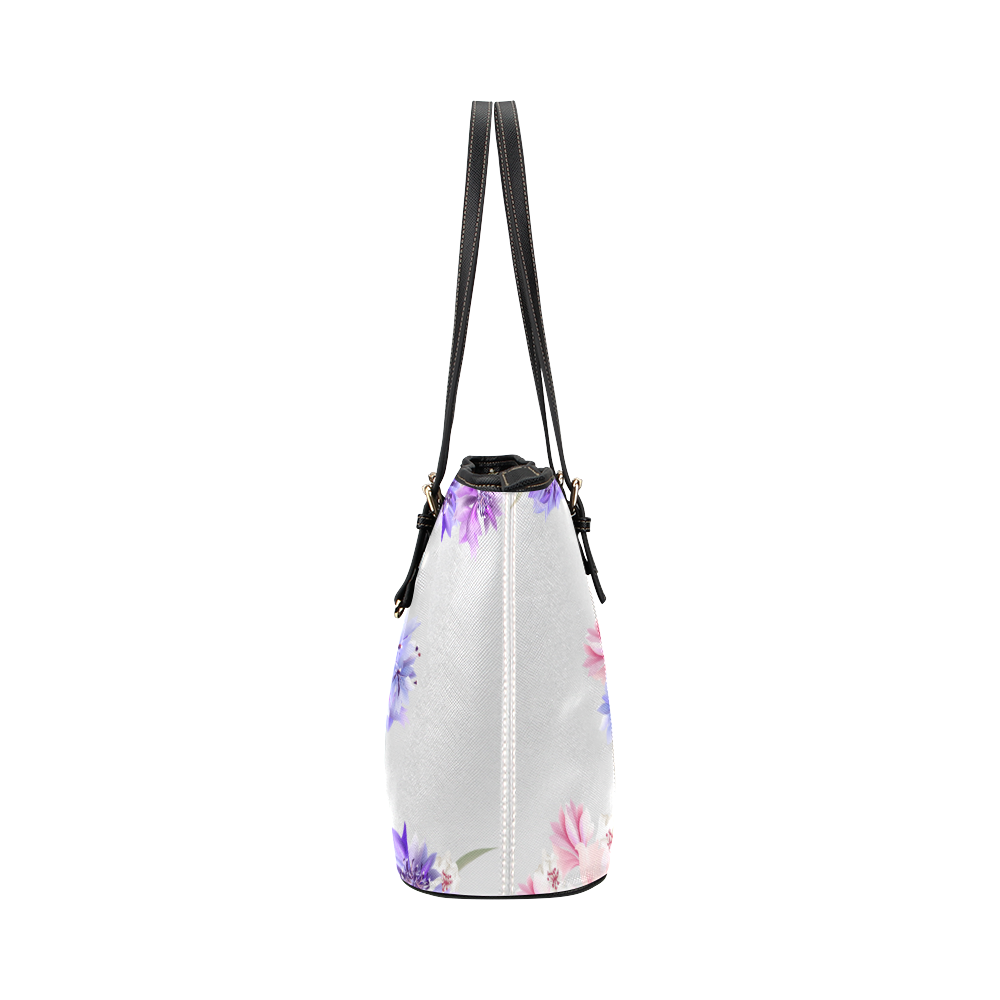 Cute designers Elegant bag with Flowers : Designers edition / NEW IN SHOP Leather Tote Bag/Small (Model 1651)
