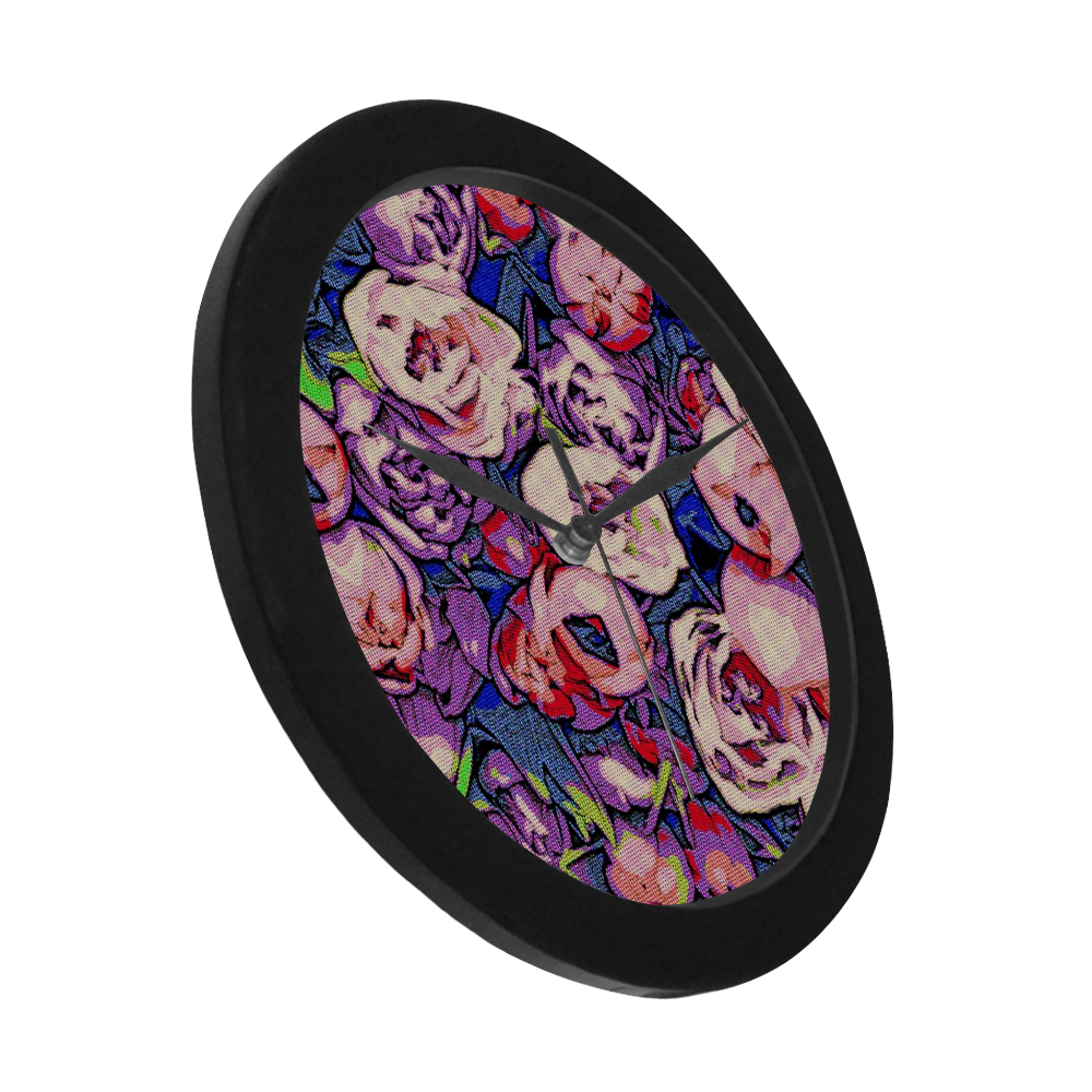 Floral Art Studio 28216Z Circular Plastic Wall clock