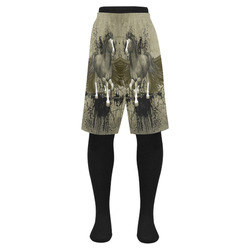 Wild horse with wings Men's Swim Trunk (Model L21)