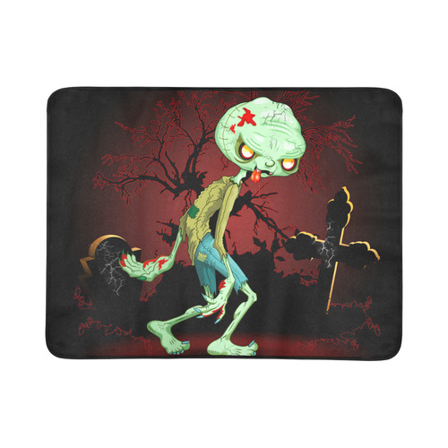 Zombie Creepy Monster Cartoon Beach Mat 78"x 60"