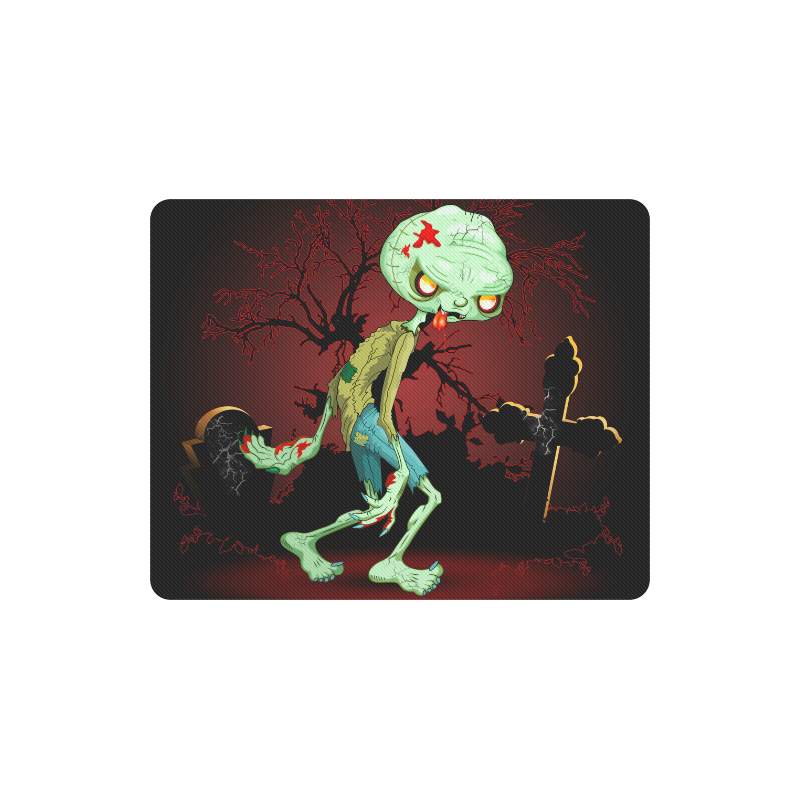 Zombie Creepy Monster Cartoon Rectangle Mousepad