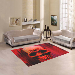 Red horror Area Rug 5'3''x4'