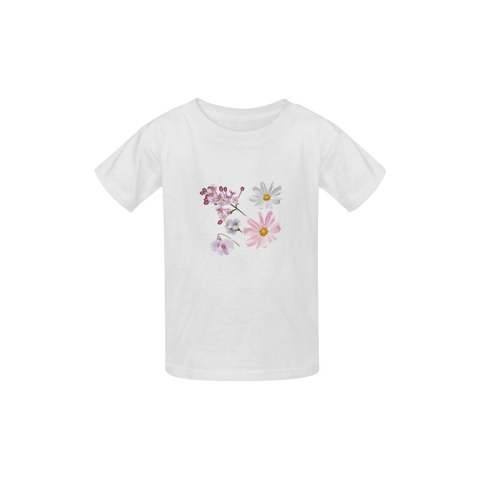 Cute Floral designers T-Shirt edition : white and romance 2016 / New in Shop! Kid's  Classic T-shirt (Model T22)