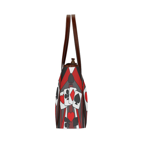 Artsy Playing Cards Abstract Classic Tote Bag (Model 1644)