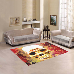 Fire horror Area Rug 5'3''x4'