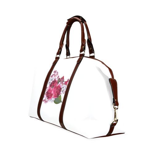 Floral bag edition for Women : Original Gift / New arrival in designers Shop available in wine Old c Classic Travel Bag (Model 1643) Remake