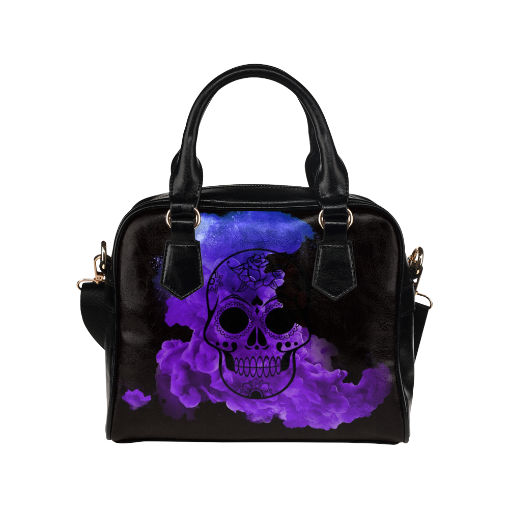 smoky skull Shoulder Handbag (Model 1634)