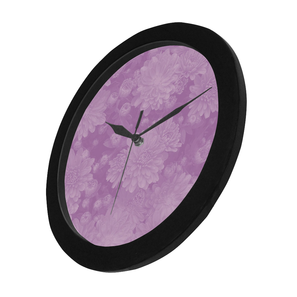 soft floral dreams A Circular Plastic Wall clock