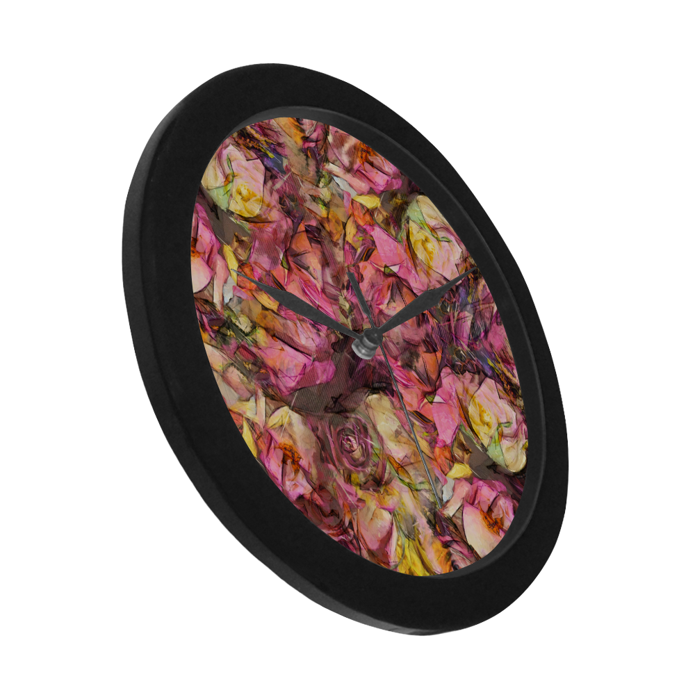 flora 2 Circular Plastic Wall clock