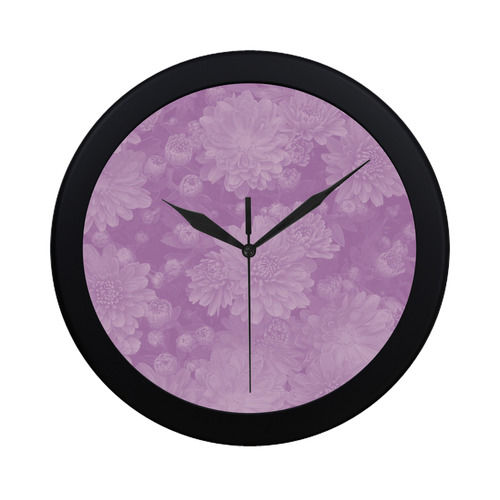 soft floral dreams A Circular Plastic Wall clock