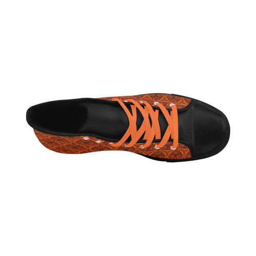 vintage pattern 13C Aquila High Top Microfiber Leather Men's Shoes/Large Size (Model 032)