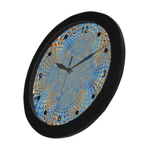 Window Iced Flower Circular Plastic Wall clock