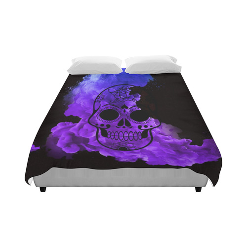 smoky skull Duvet Cover 86"x70" ( All-over-print)