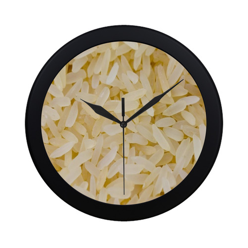 tasty rice Circular Plastic Wall clock