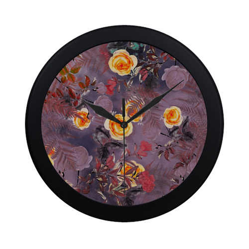 flowers 2 Circular Plastic Wall clock