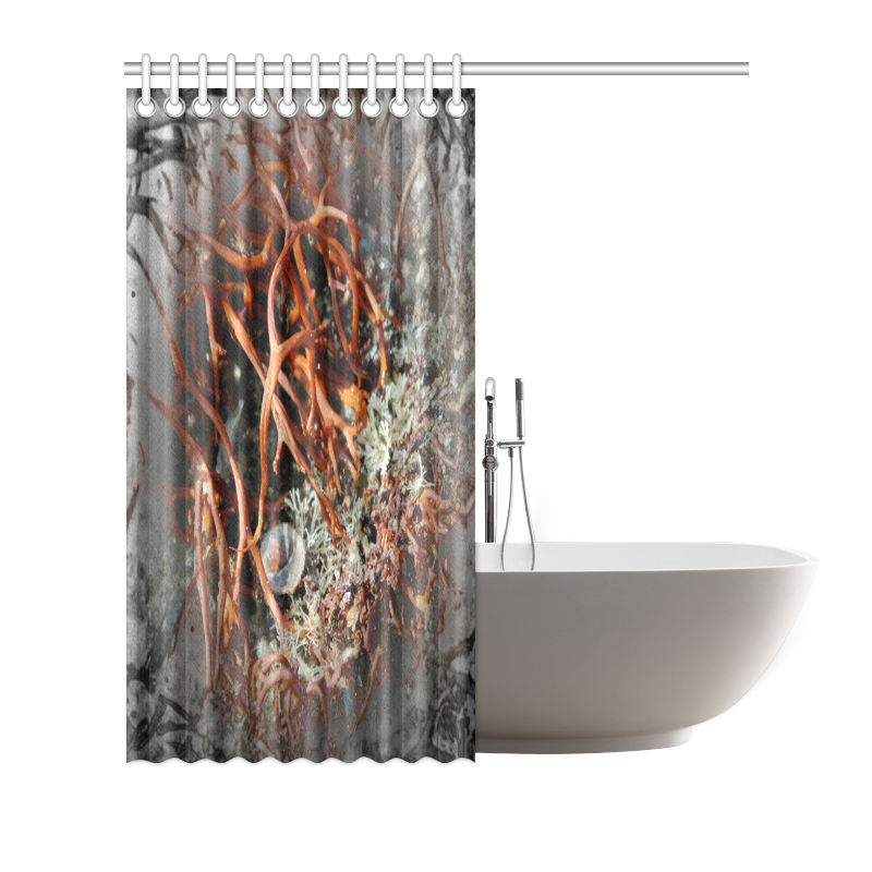 Sea weed Gothic by Martina Webster Shower Curtain 72"x72"