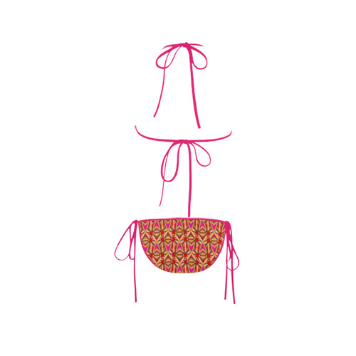 Pink Gold Pattern AsriTara Custom Bikini Swimsuit
