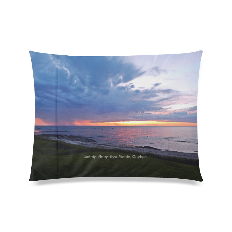 Sunset RainStorm Custom Zippered Pillow Case 20"x26"(Twin Sides)