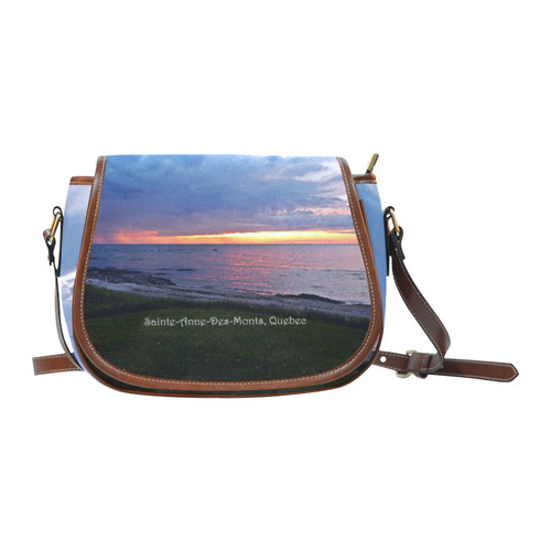 Sunset RainStorm Saddle Bag/Small (Model 1649) Full Customization