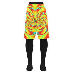 CRAZY POWER SPIRAL - neon colored Men's Swim Trunk (Model L21)