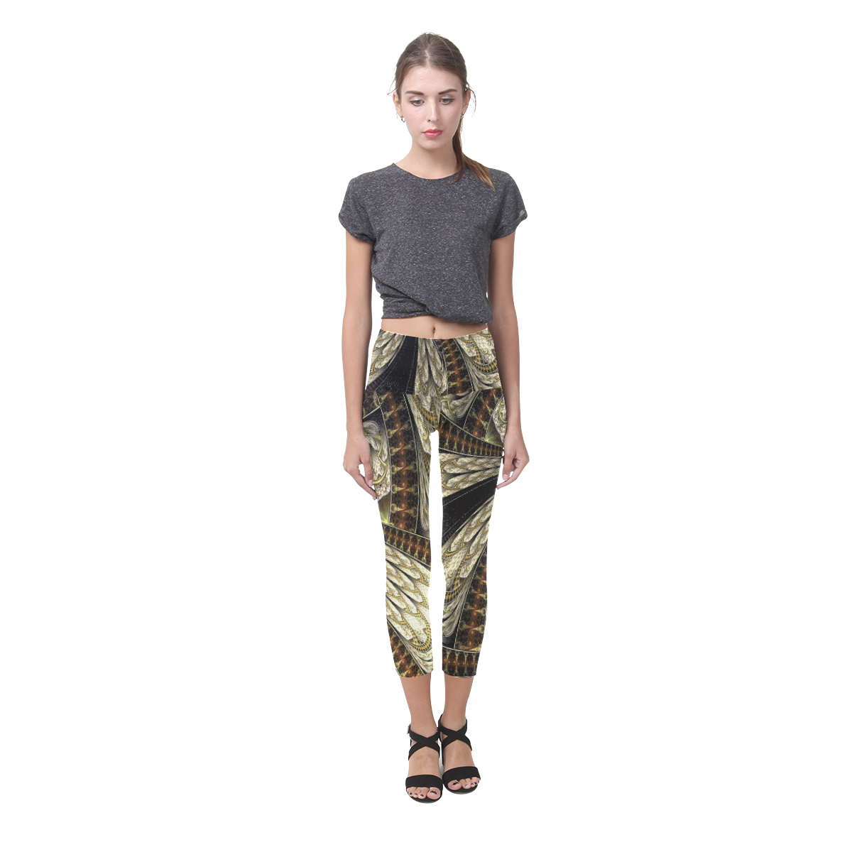 Ten Seventeen Abstract Capri Legging (Model L02)