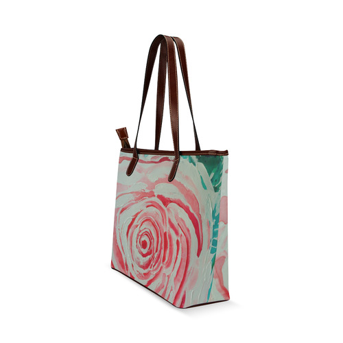 ROSES ARE PINK PINK Shoulder Tote Bag (Model 1646)