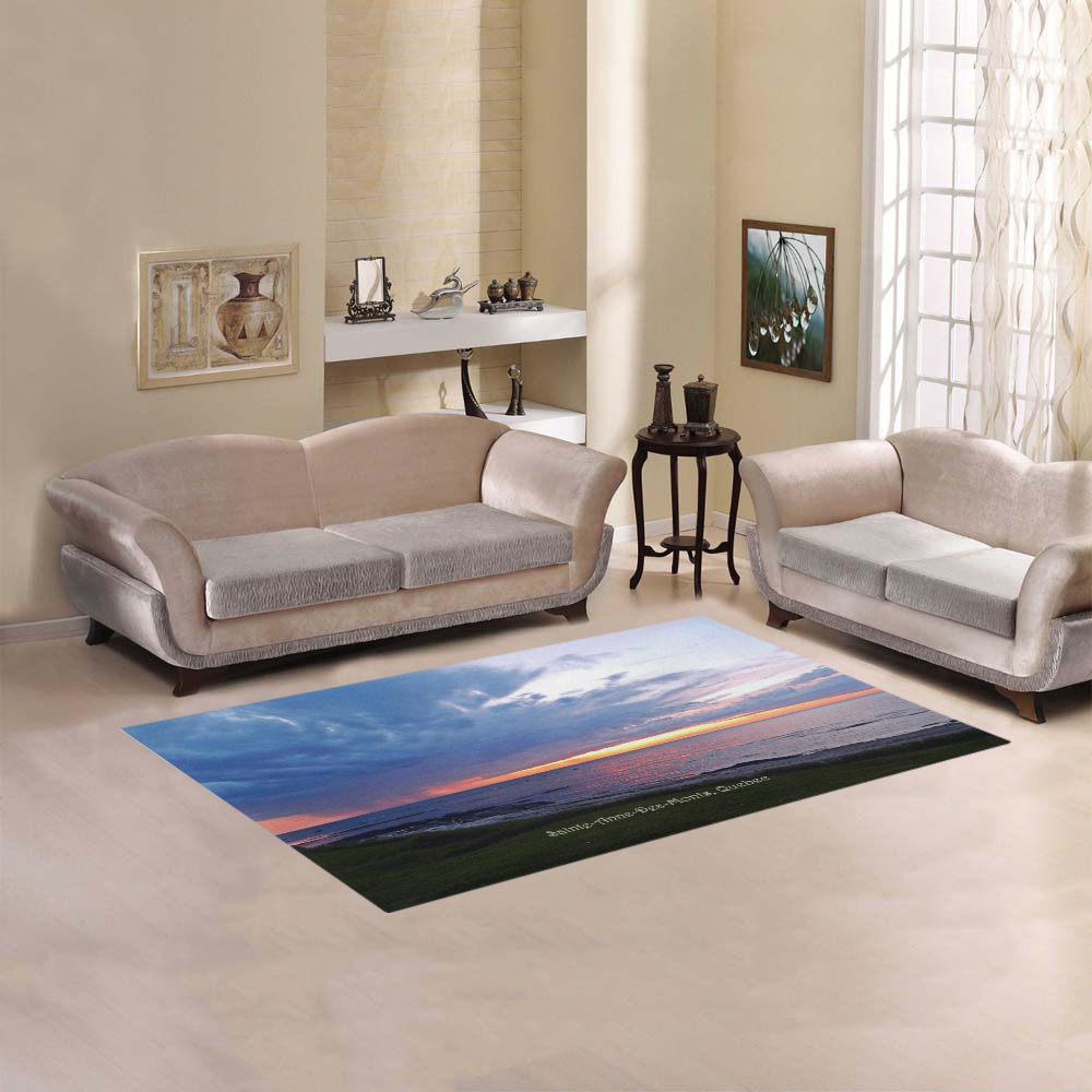 Sunset RainStorm Area Rug 5'x3'3''