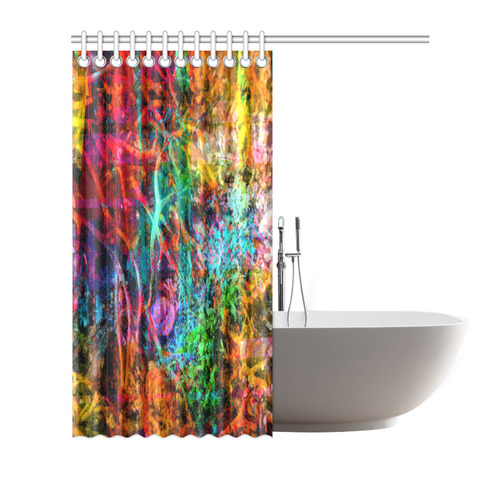 Sea Weed Color by Martina Webster Shower Curtain 72"x72"