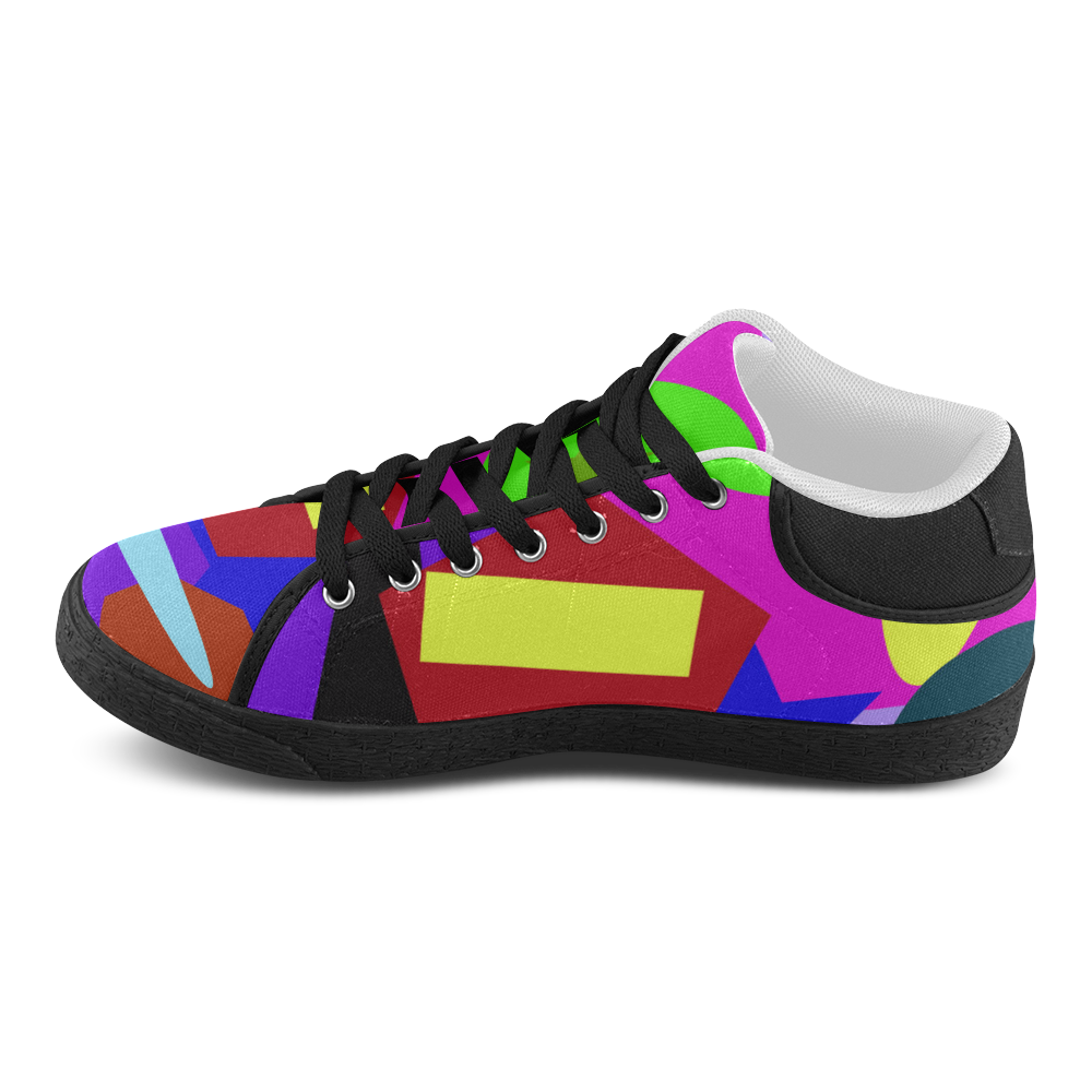 abstract 4 Women's Chukka Canvas Shoes (Model 003) | ID: D918571